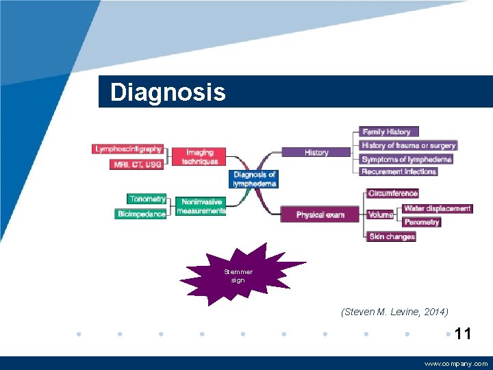 Diagnosis Stemmer sign (Steven M. Levine, 2014) 11 www. company. com 
