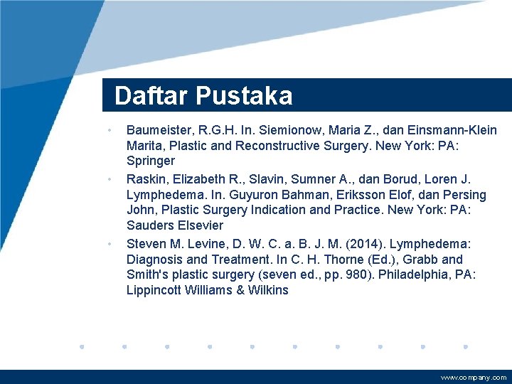 Daftar Pustaka • • • Baumeister, R. G. H. In. Siemionow, Maria Z. ,