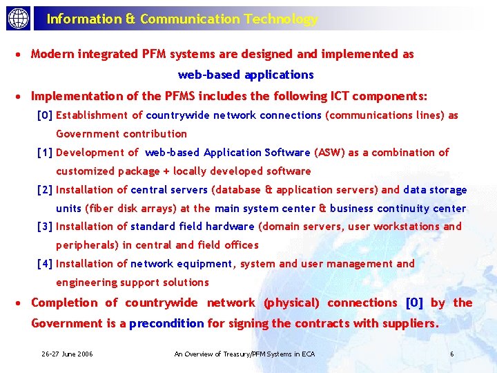Information & Communication Technology · Modern integrated PFM systems are designed and implemented as