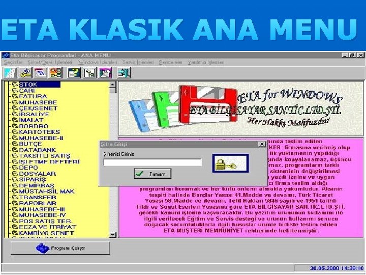 ETA KLASIK ANA MENU 