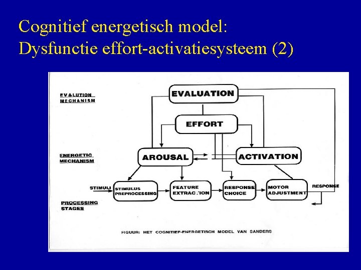 Cognitief energetisch model: Dysfunctie effort-activatiesysteem (2) 