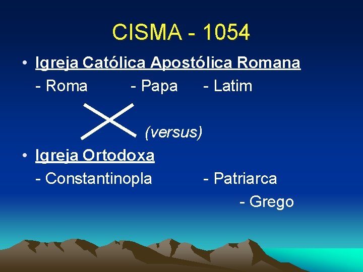 CISMA - 1054 • Igreja Católica Apostólica Romana - Roma - Papa - Latim