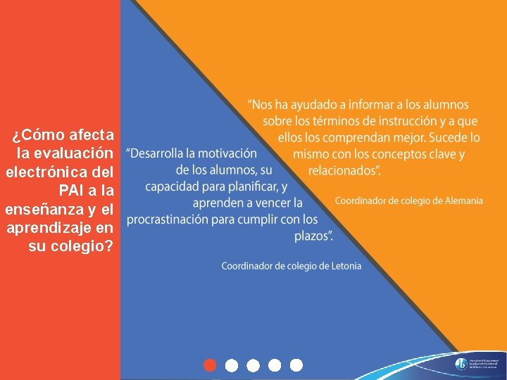 ¿Cómo afecta la evaluación electrónica del PAI a la enseñanza y el aprendizaje en ¿Cómo afecta la evaluación electrónica del PAI a la enseñanza y el aprendizaje en