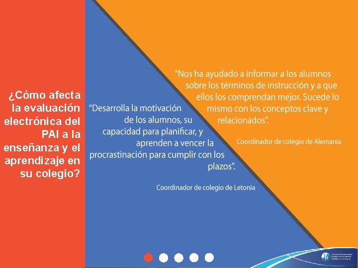 ¿Cómo afecta la evaluación electrónica del PAI a la enseñanza y el aprendizaje en