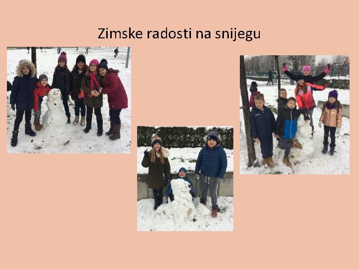 Zimske radosti na snijegu 