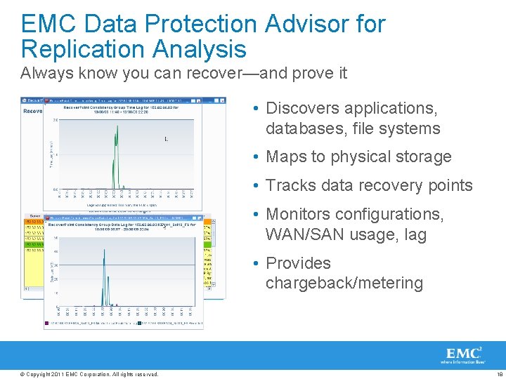 EMC Data Protection Advisor for Replication Analysis Always know you can recover—and prove it