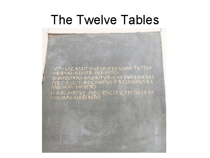 The Twelve Tables 