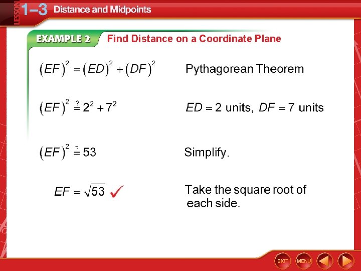 Find Distance on a Coordinate Plane . 