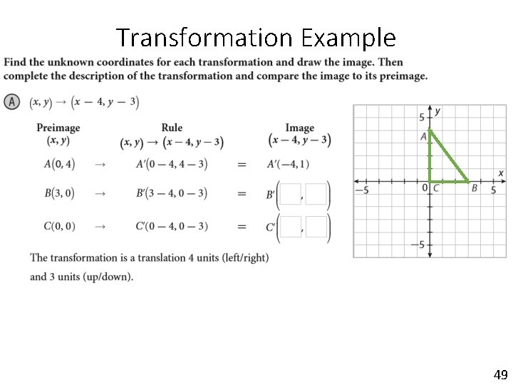 Transformation Example 49 