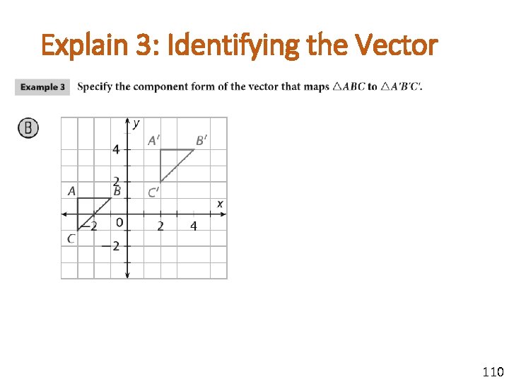 Explain 3: Identifying the Vector 110 