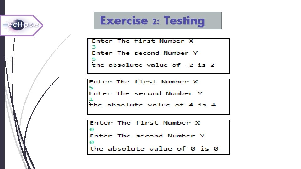 Exercise 2: Testing Exercise 2: Testing