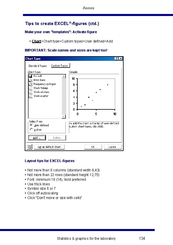 Annex Tips to create EXCEL®-figures (ctd. ) Make your own "templates": Activate figure •