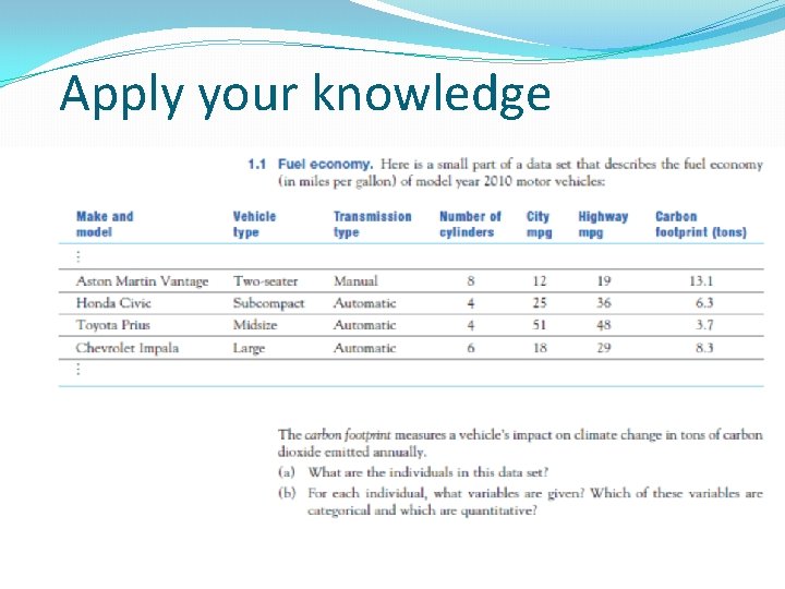 Apply your knowledge 12 Apply your knowledge 12