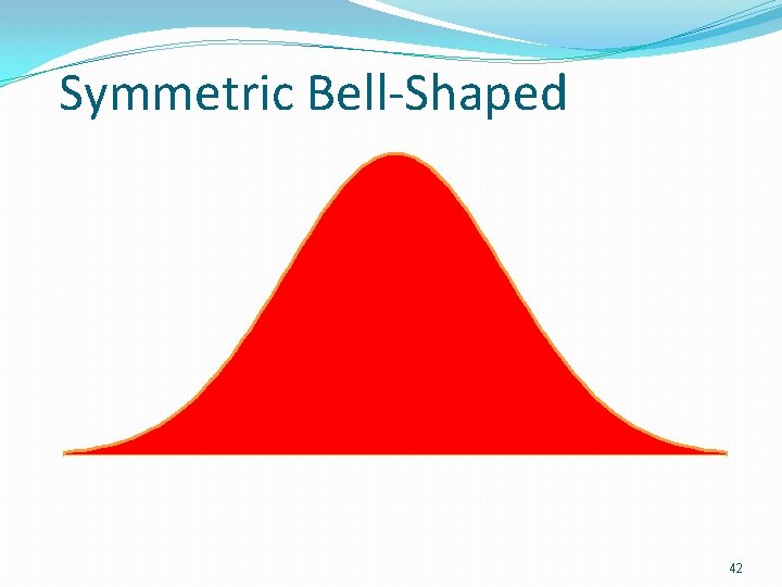 Symmetric Bell-Shaped 42 