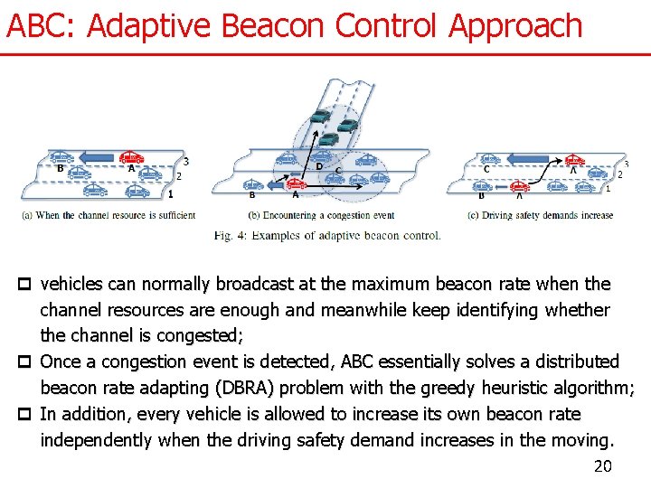 ABC: Adaptive Beacon Control Approach p vehicles can normally broadcast at the maximum beacon