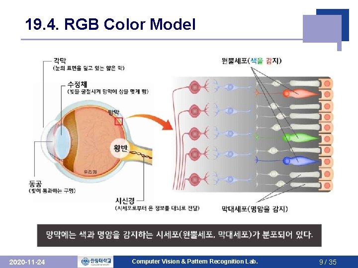 19. 4. RGB Color Model 2020 -11 -24 Computer Vision & Pattern Recognition Lab.