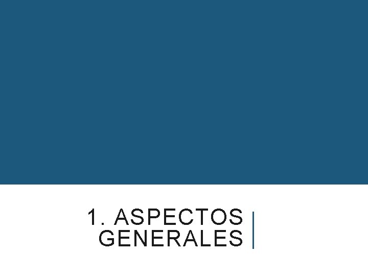 1. ASPECTOS GENERALES 
