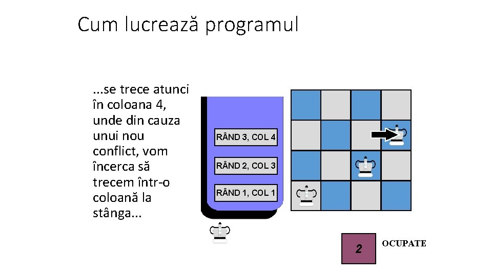 Cum lucrează programul. . . se trece atunci în coloana 4, unde din cauza