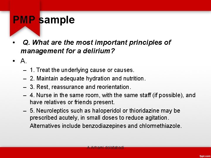 PMP sample • Q. What are the most important principles of management for a