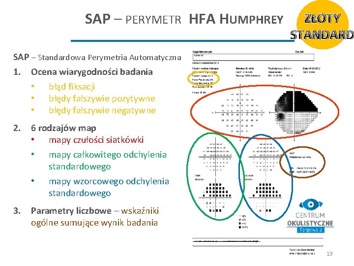 SAP – PERYMETR HFA HUMPHREY ZŁOTY STANDARD SAP – Standardowa Perymetria Automatyczna 1. Ocena