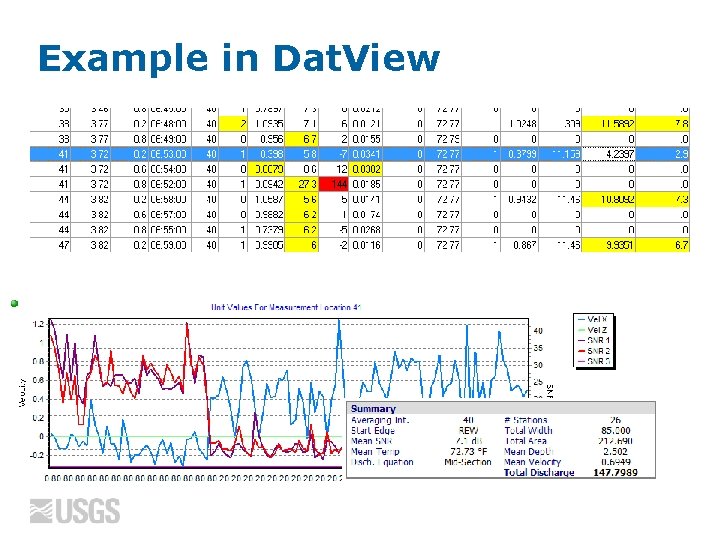 Example in Dat. View 