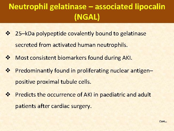 Neutrophil gelatinase – associated lipocalin (NGAL) v 25–k. Da polypeptide covalently bound to gelatinase