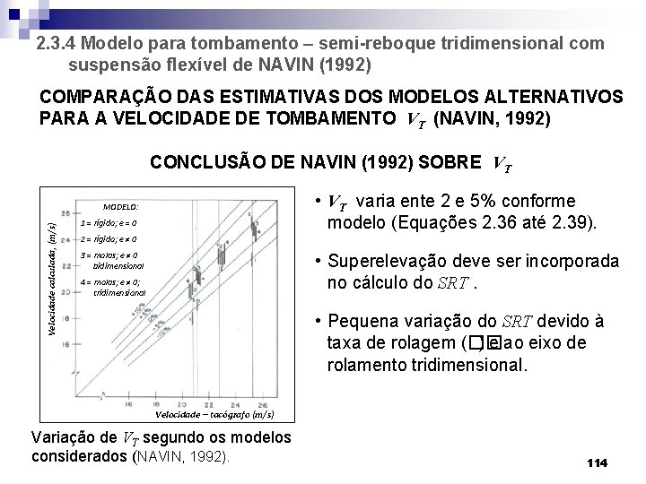  2. 3. 4 Modelo para tombamento – semi-reboque tridimensional com suspensão flexível de