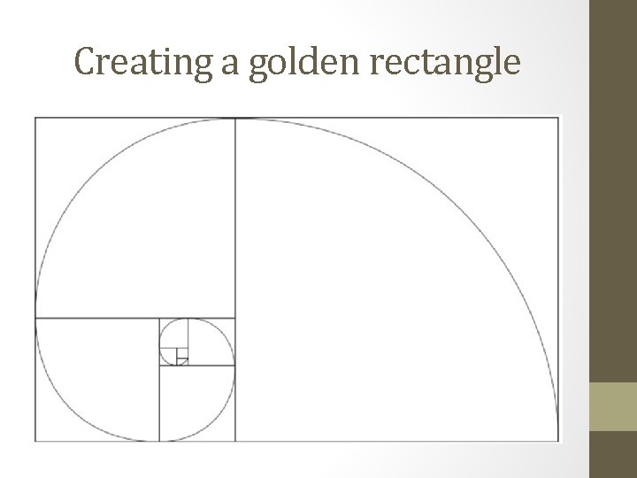Creating a golden rectangle 