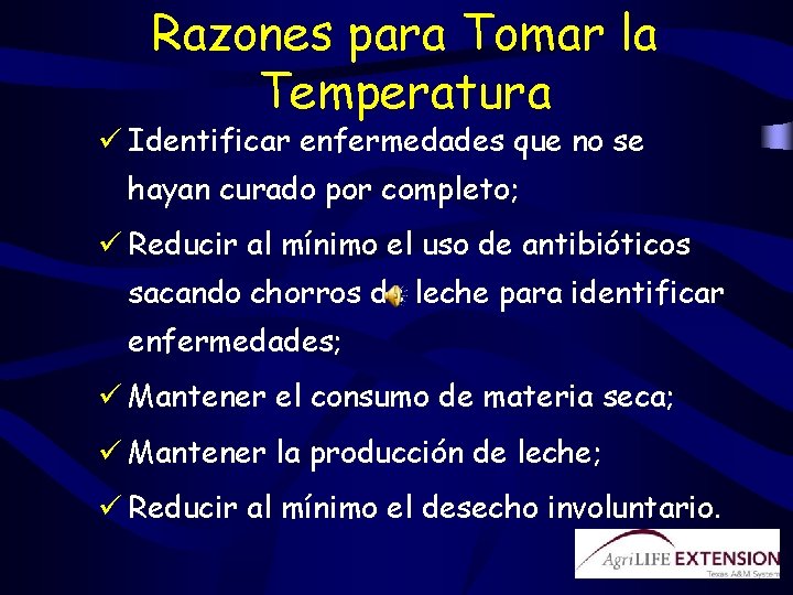 Razones para Tomar la Temperatura ü Identificar enfermedades que no se hayan curado por