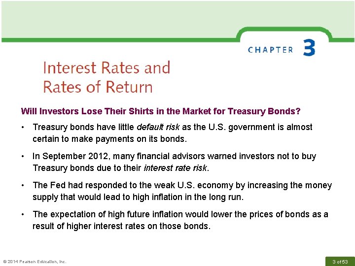 Will Investors Lose Their Shirts in the Market for Treasury Bonds? • Treasury bonds