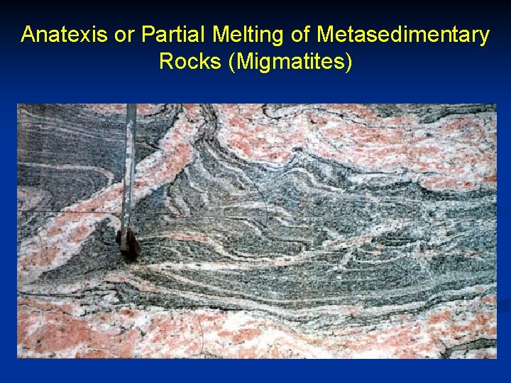 Anatexis or Partial Melting of Metasedimentary Rocks (Migmatites) 
