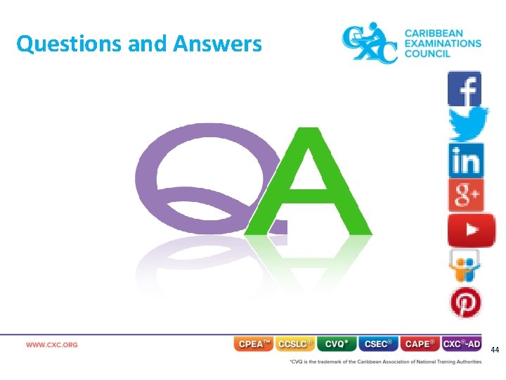Questions and Answers 44 