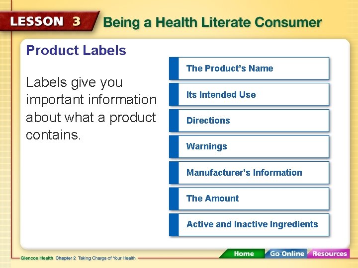 Product Labels The Product’s Name Labels give you important information about what a product
