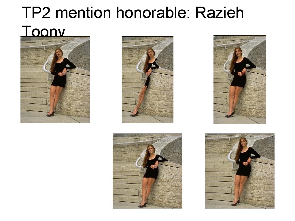 TP 2 mention honorable: Razieh Toony 