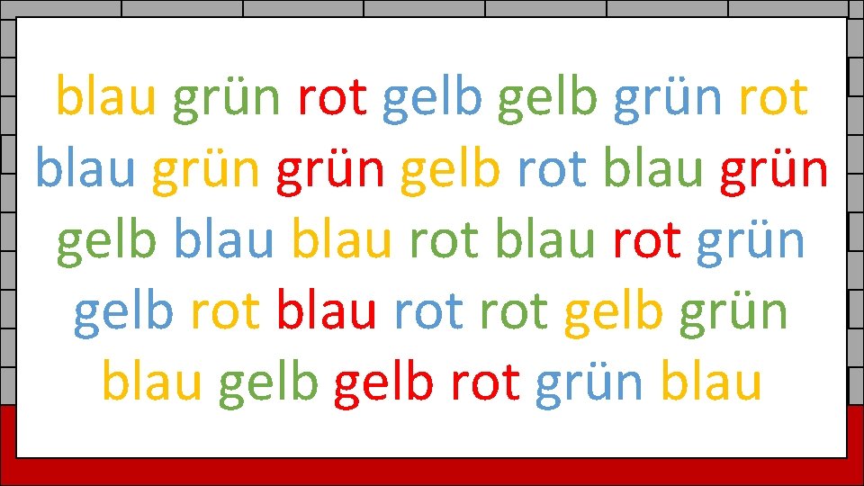 blau grün rot gelb grün rot blau grün gelb blau rot grün gelb rot