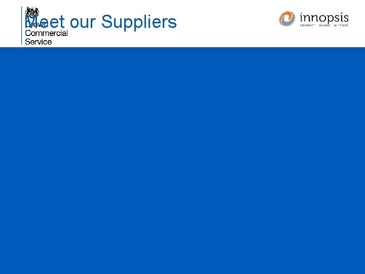 Meet our Suppliers 