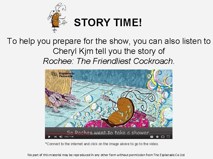 STORY TIME! To help you prepare for the show, you can also listen to