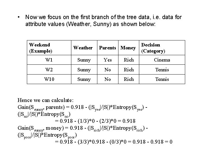 • Now we focus on the first branch of the tree data, i. • Now we focus on the first branch of the tree data, i.