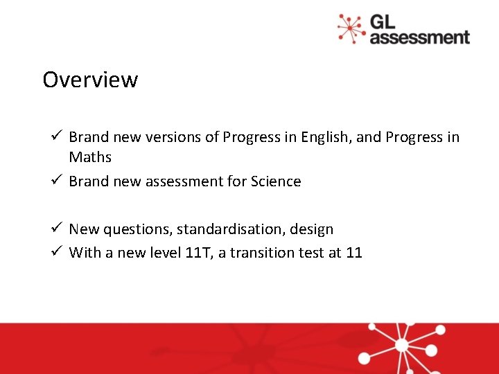 Overview ü Brand new versions of Progress in English, and Progress in Maths ü