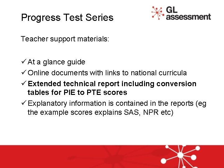 Progress Test Series Teacher support materials: ü At a glance guide ü Online documents