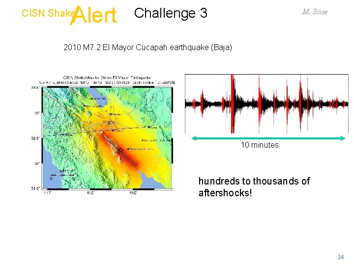 Alert CISN Shake Challenge 3 M. Böse 2010 M 7. 2 El Mayor Cucapah