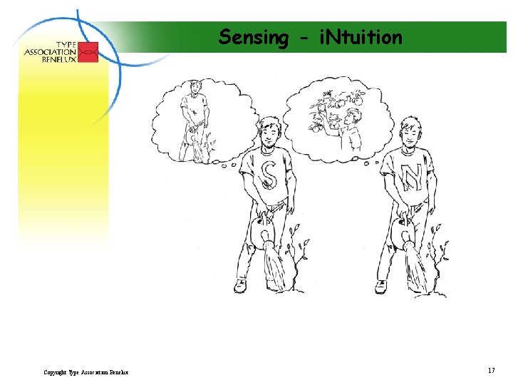 Sensing - i. Ntuition Copyright Type Association Benelux 17 