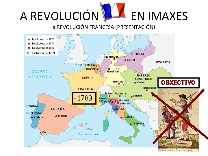 A REVOLUCIÓN EN IMAXES a REVOLUCIÓN FRANCESA (PRESENTACIÓN) Revolución de 1789 OBXECTIVO 1789 