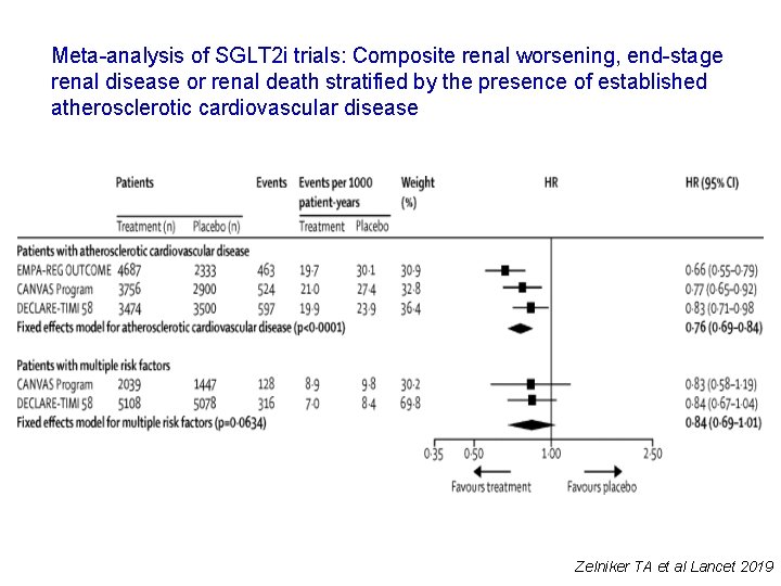 Meta-analysis of SGLT 2 i trials: Composite renal worsening, end-stage renal disease or renal