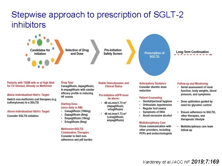 Stepwise approach to prescription of SGLT-2 inhibitors Vardeney et al JACC HF 2019; 7: