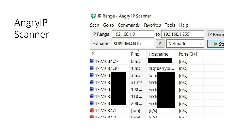 Angry. IP Scanner 
