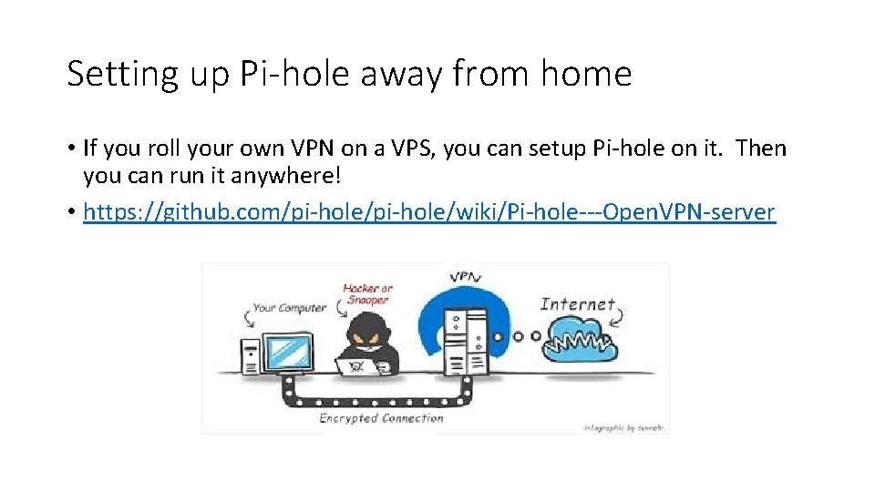 Setting up Pi-hole away from home • If you roll your own VPN on