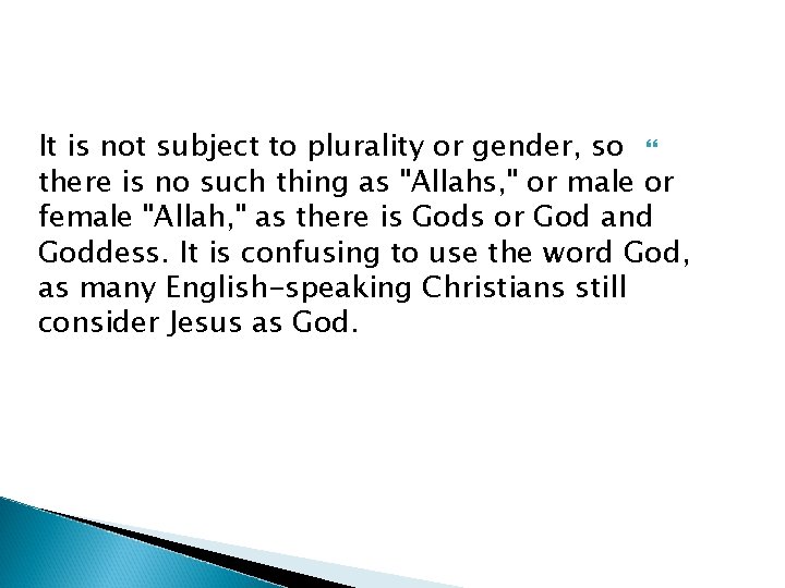 It is not subject to plurality or gender, so there is no such thing