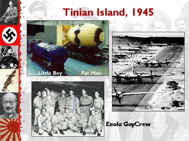 Tinian Island, 1945 Little Boy Fat Man Enola Gay. Crew 