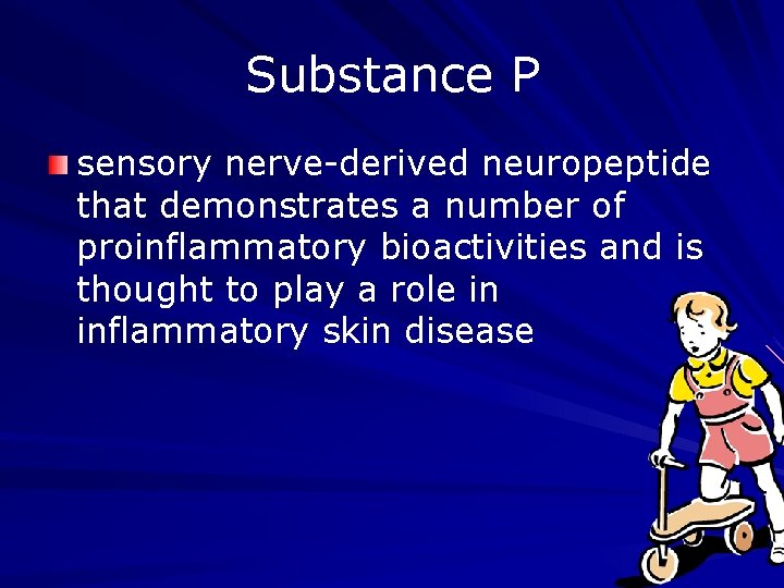 Substance P sensory nerve-derived neuropeptide that demonstrates a number of proinflammatory bioactivities and is